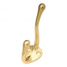 Hickory Hardware P27120-PB - Coat Hook Double 5/8 Inch Center to Center