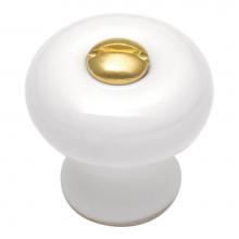 Hickory Hardware P3-W - Knob 7/8 Inch Diameter