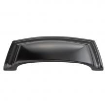 Hickory Hardware P3072-MB - 96mm Encore Matte Black Cabinet Cup Pull