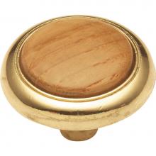 Hickory Hardware P715-OAK - 1-1/4 In. Wood grain Oak Cabinet Knob