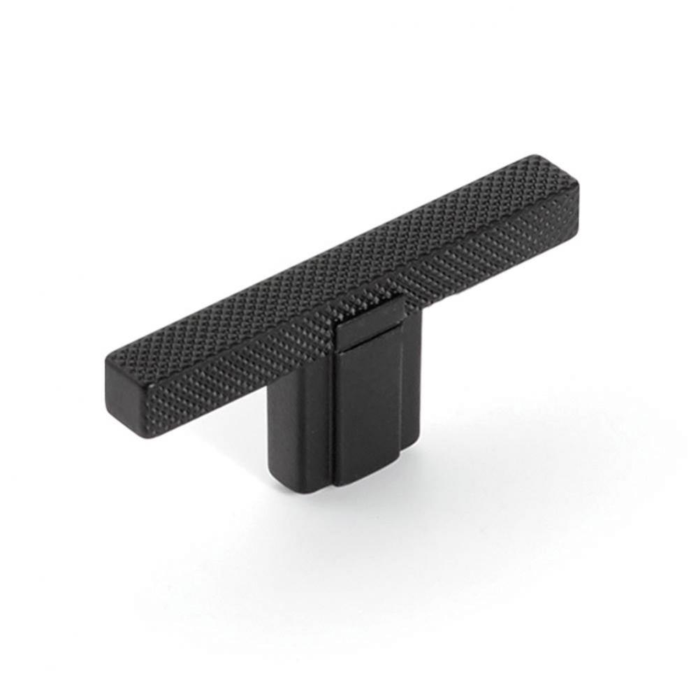 Quadrato, T-Knob, Matte Black, 2-1/2&apos;&apos;