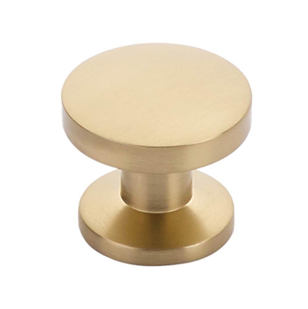 Knob, Signature Satin Brass, 1-3/8&apos;&apos; dia