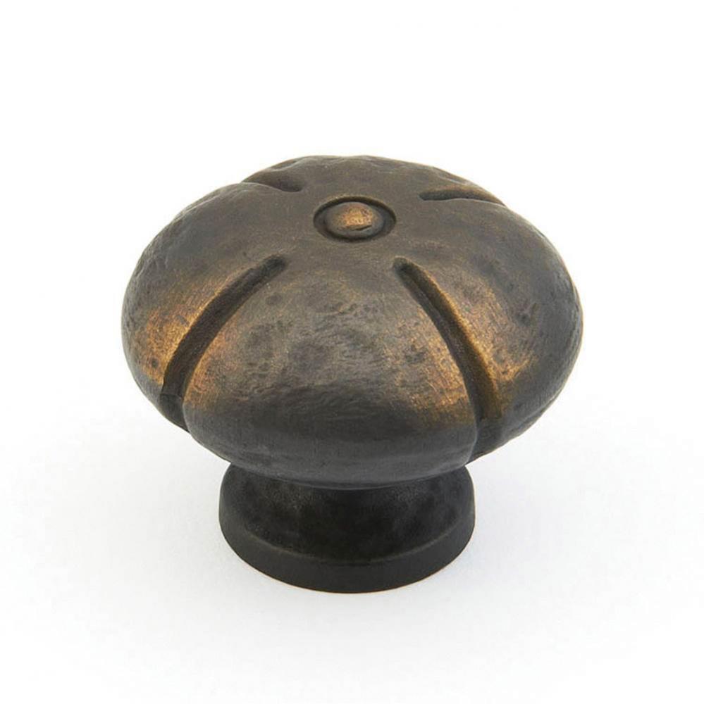 Knob, Round, Ancient Bronze, 1-3/8&apos;&apos; dia