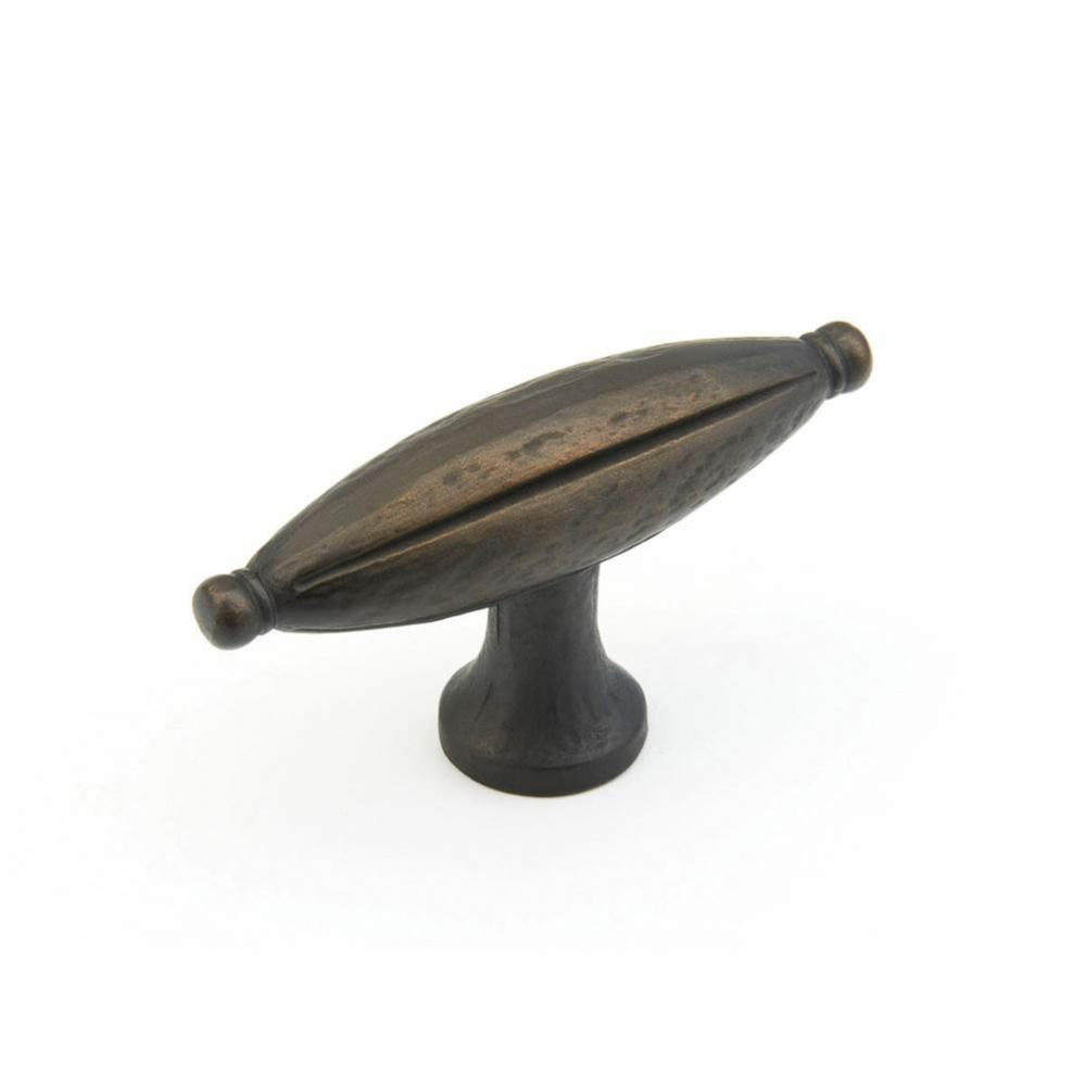 Knob, Large oval, Ancient Bronze 1-7/8&apos;&apos;