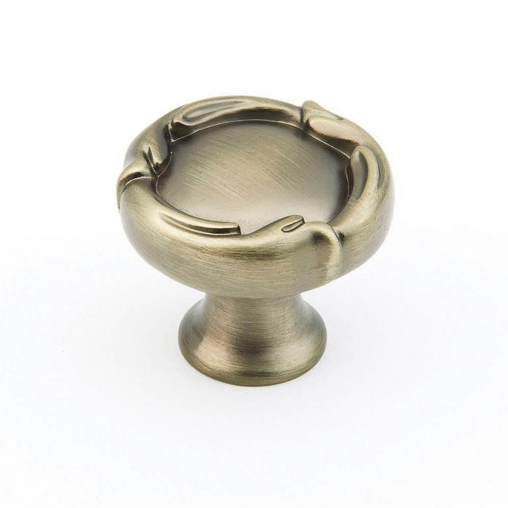 Knob, Round, Antique Nickel, 1-5/16&apos;&apos; dia