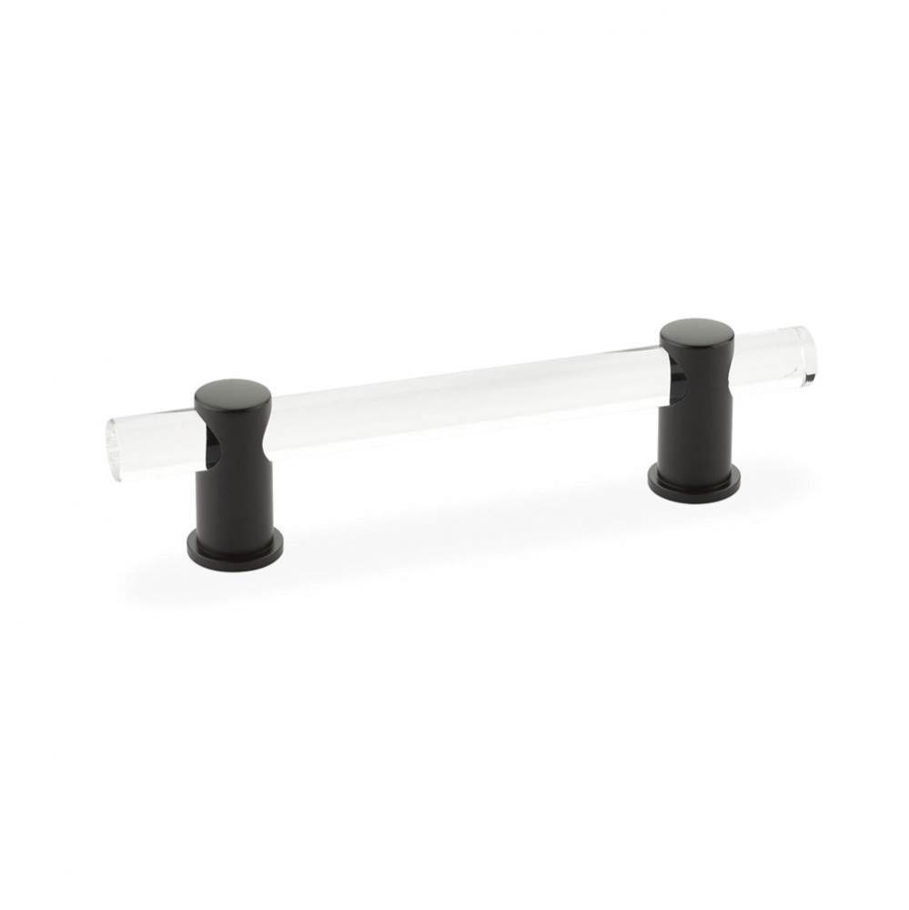 Pull, Adjustable clear acrylic, Oil Rubbed Bronze, 4&apos;&apos; cc