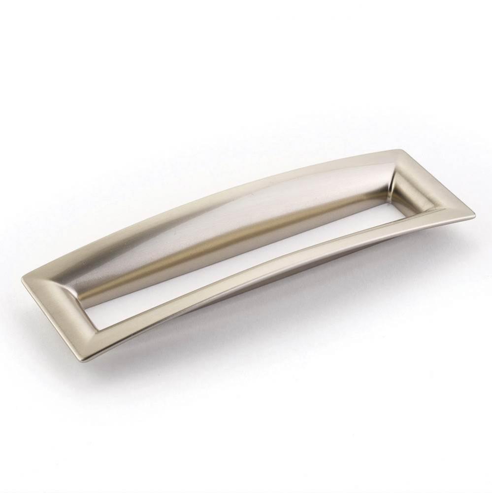 Pull, Flared Rectangle, Satin Nickel, 160 mm cc