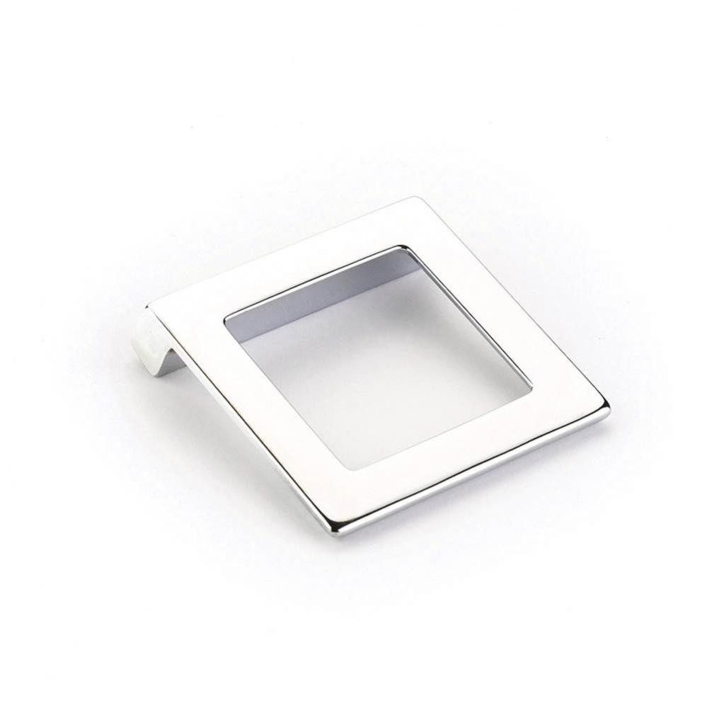 Pull, Angled Square, Polished Chrome, 32 mm cc