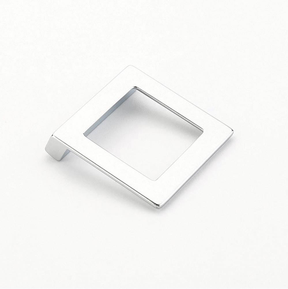 Pull, Angled Square, Matte Chrome, 32 mm cc