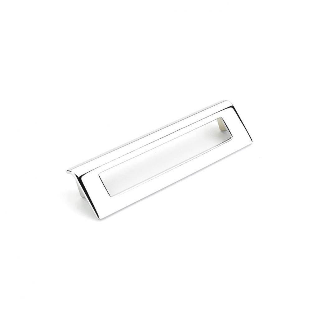 Pull, Angled Rectangle, Polished Chrome, 160 mm cc