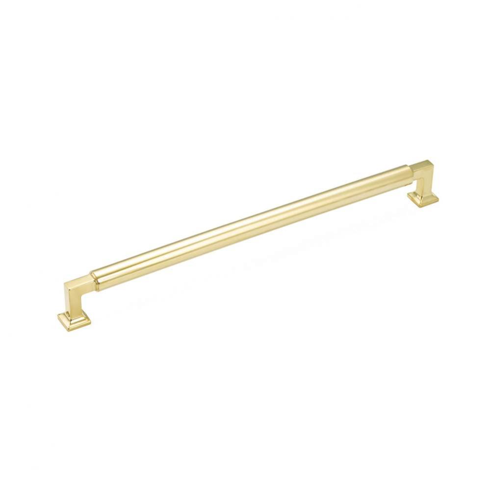 Concealed Surface, Appliance Pull, Unlacquered Brass, 15&apos;&apos; cc