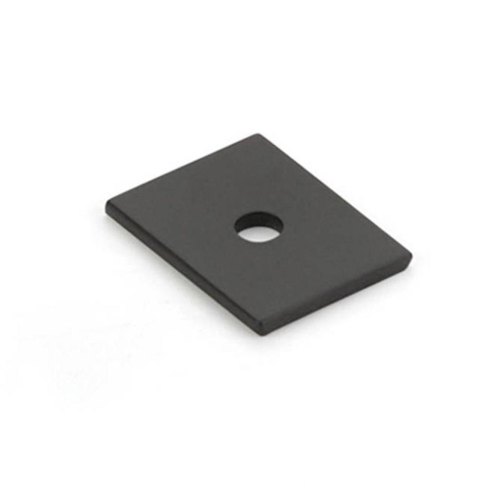Pub House, Backplate for Knob, Matte Black, 1&apos;&apos;