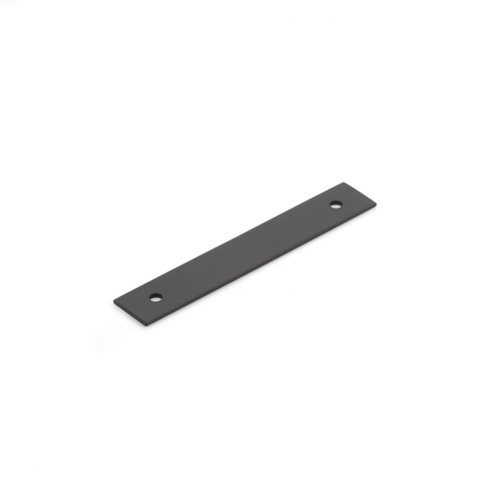 Pub House, Backplate for Pull, Matte Black, 3-1/2&apos;&apos; cc