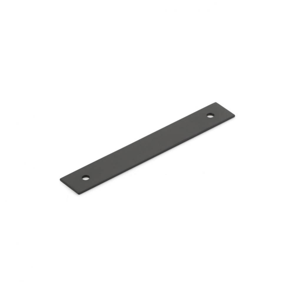 Pub House, Backplate for Pull, Matte Black, 4&apos;&apos; cc