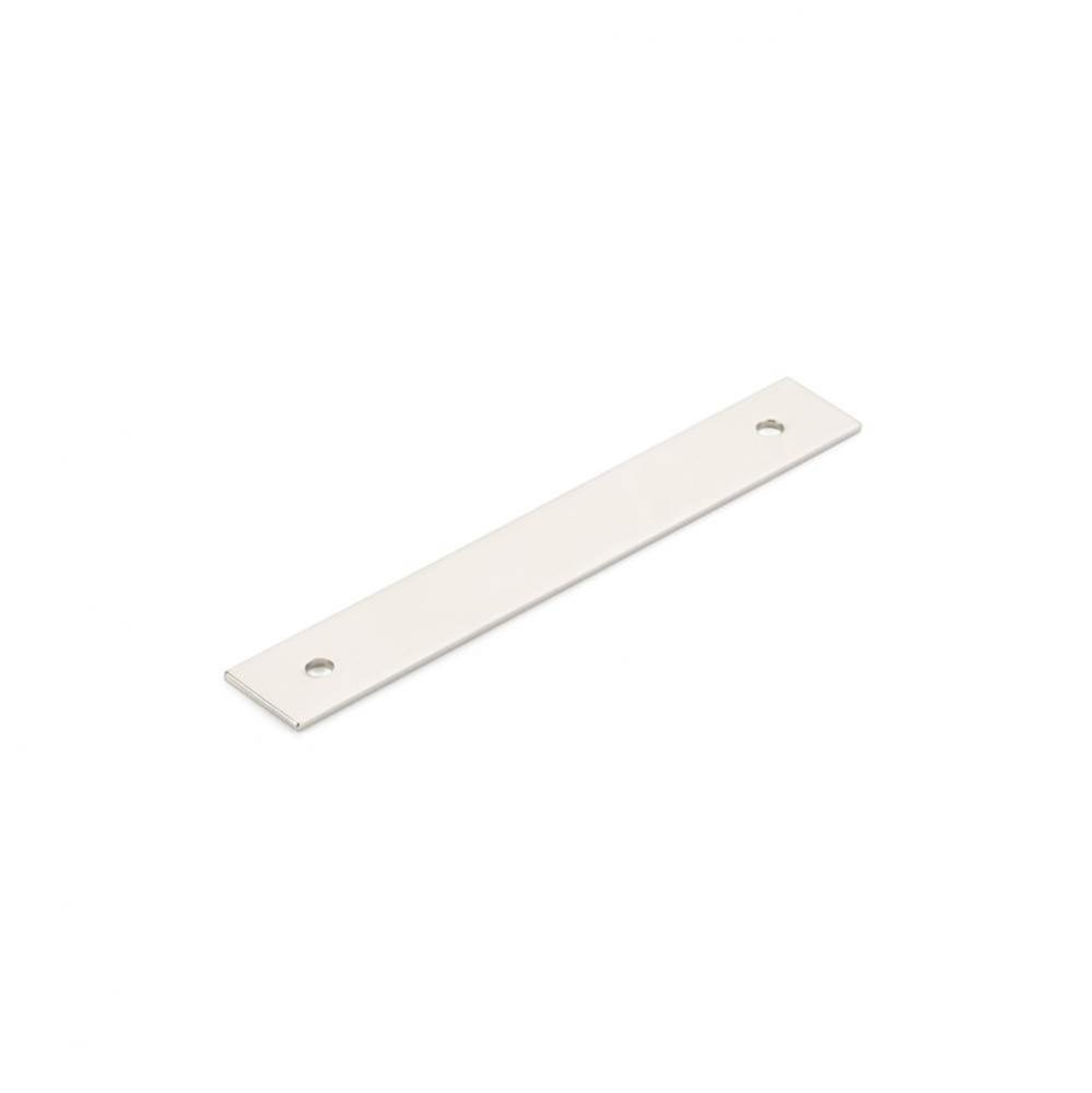 Pub House, Backplate for Pull, Polished Nickel, 4'' cc