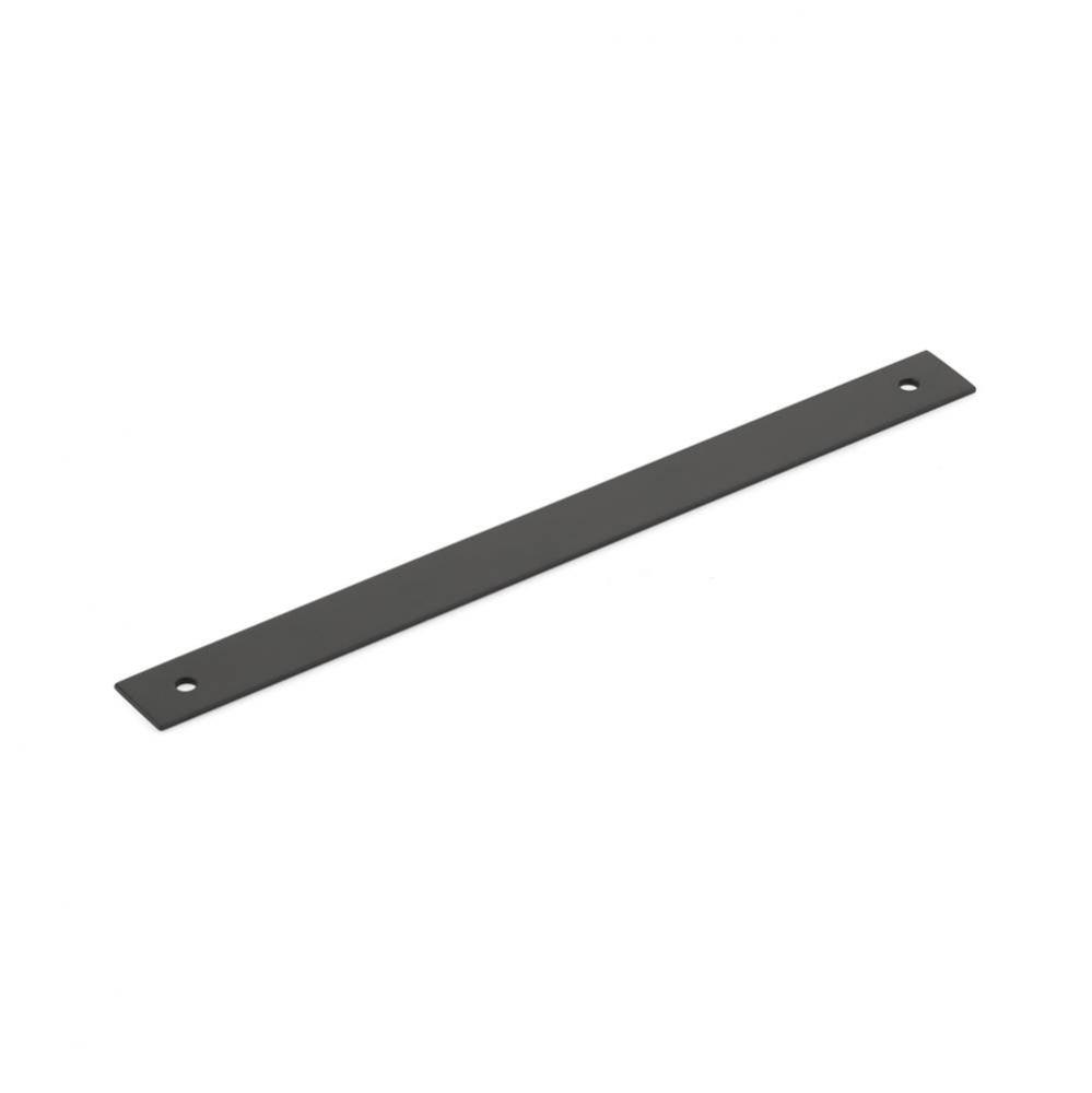 Pub House, Backplate for Pull, Matte Black, 8&apos;&apos; cc