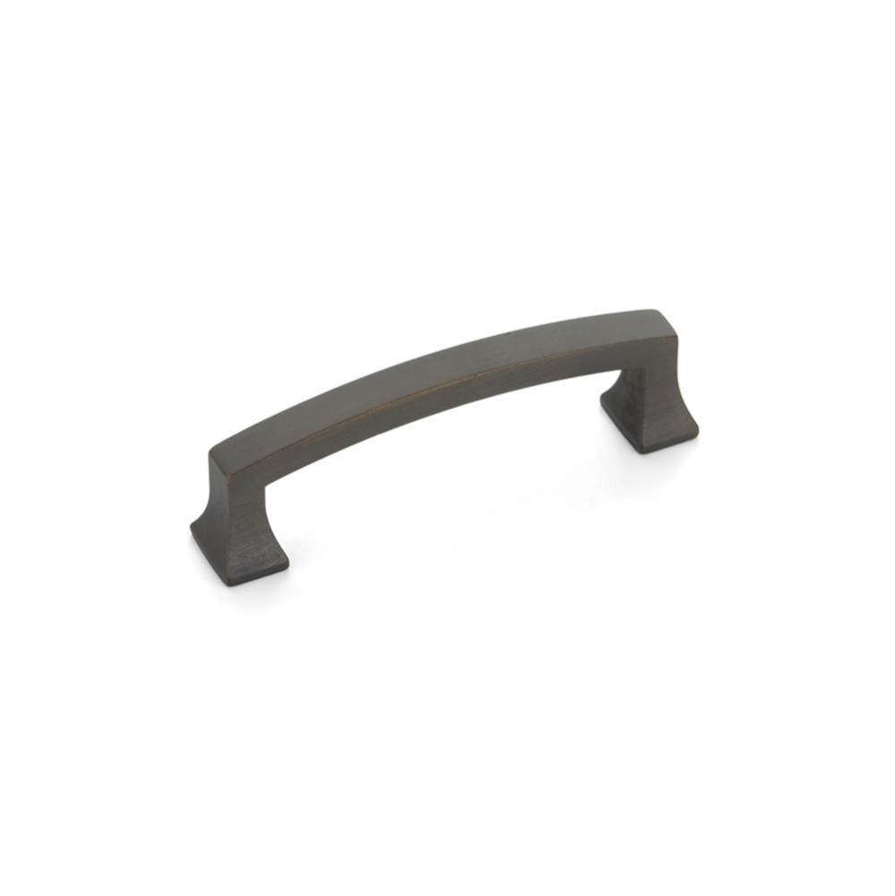 Pull, Arched, Ancient Bronze, 3-1/2&apos;&apos; cc