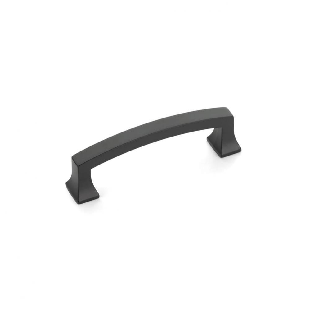 Pull, Arched, Matte Black, 3-1/2&apos;&apos; cc