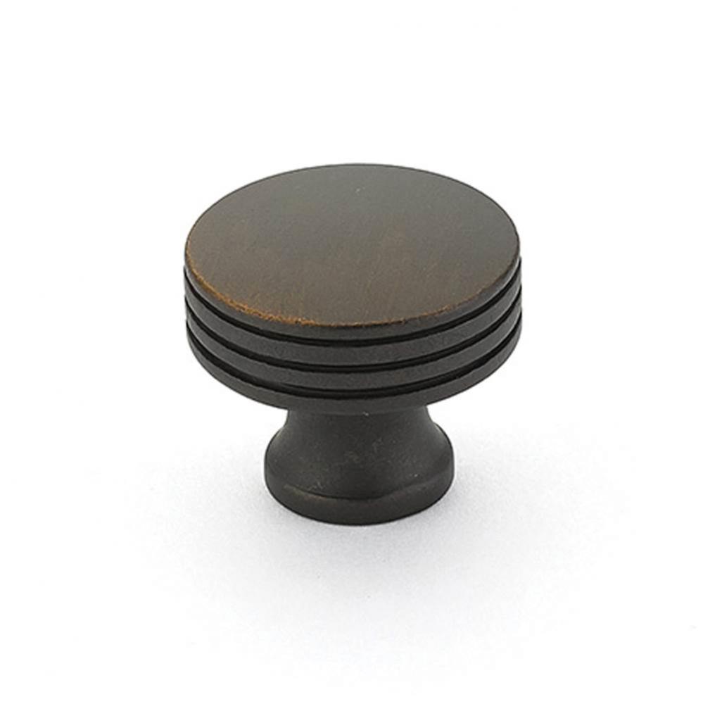 Knob, Round, Ancient Bronze, 1-1/4&apos;&apos; dia