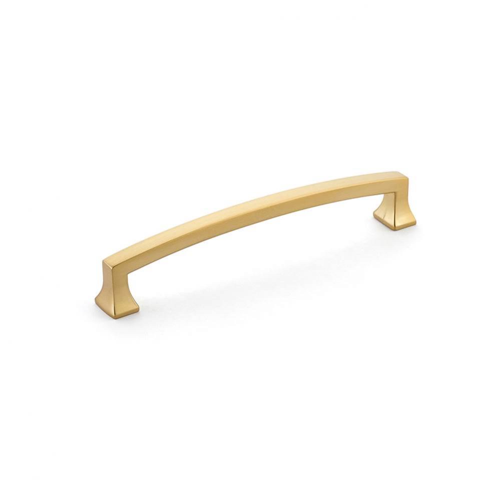 Pull, Arched, Signature Satin Brass, 6&apos;&apos; cc