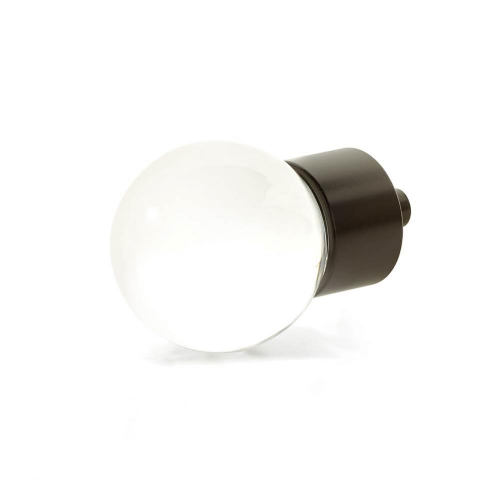 Globe Glass Knob, Oil Rubbed Bronze, 1-3/8&apos;&apos; dia