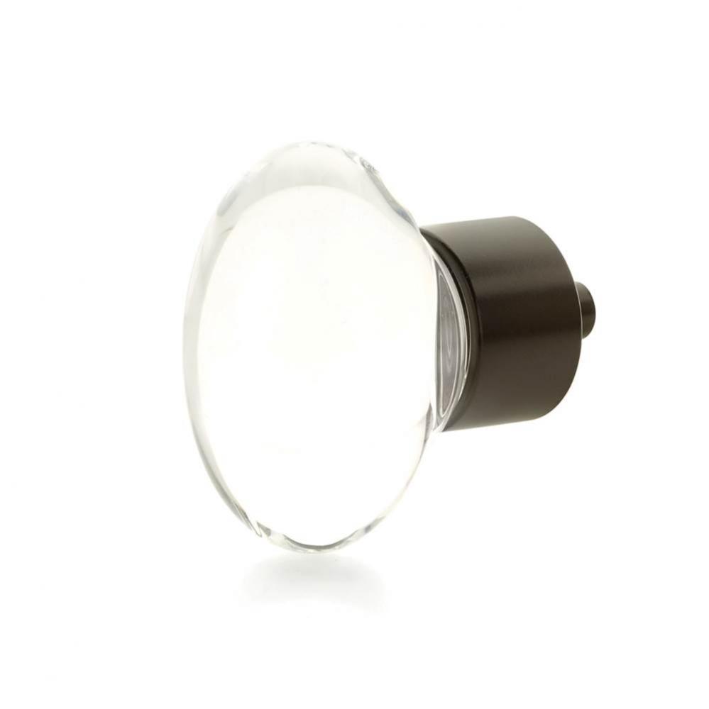 Oval Glass Knob, Oil Rubbed Bronze, 1-3/4&apos;&apos; dia