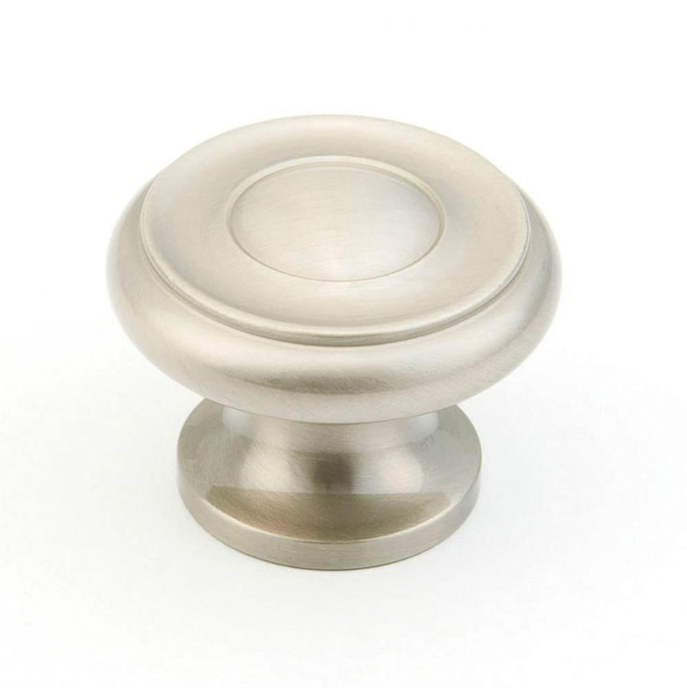 Knob, Satin Nickel , 1-1/2&apos;&apos; dia