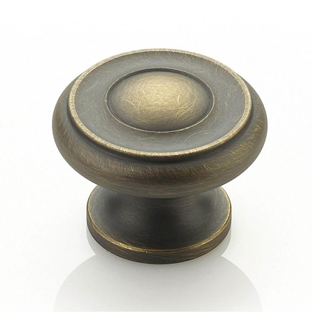 Knob, Antique Light Brass, 1-1/2&apos;&apos; dia