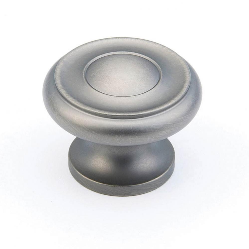 Knob, Antique Nickel, 1-1/2&apos;&apos; dia