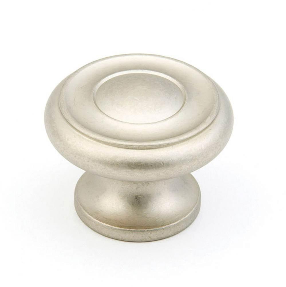 Knob, Distressed Nickel, 1-1/2&apos;&apos; dia