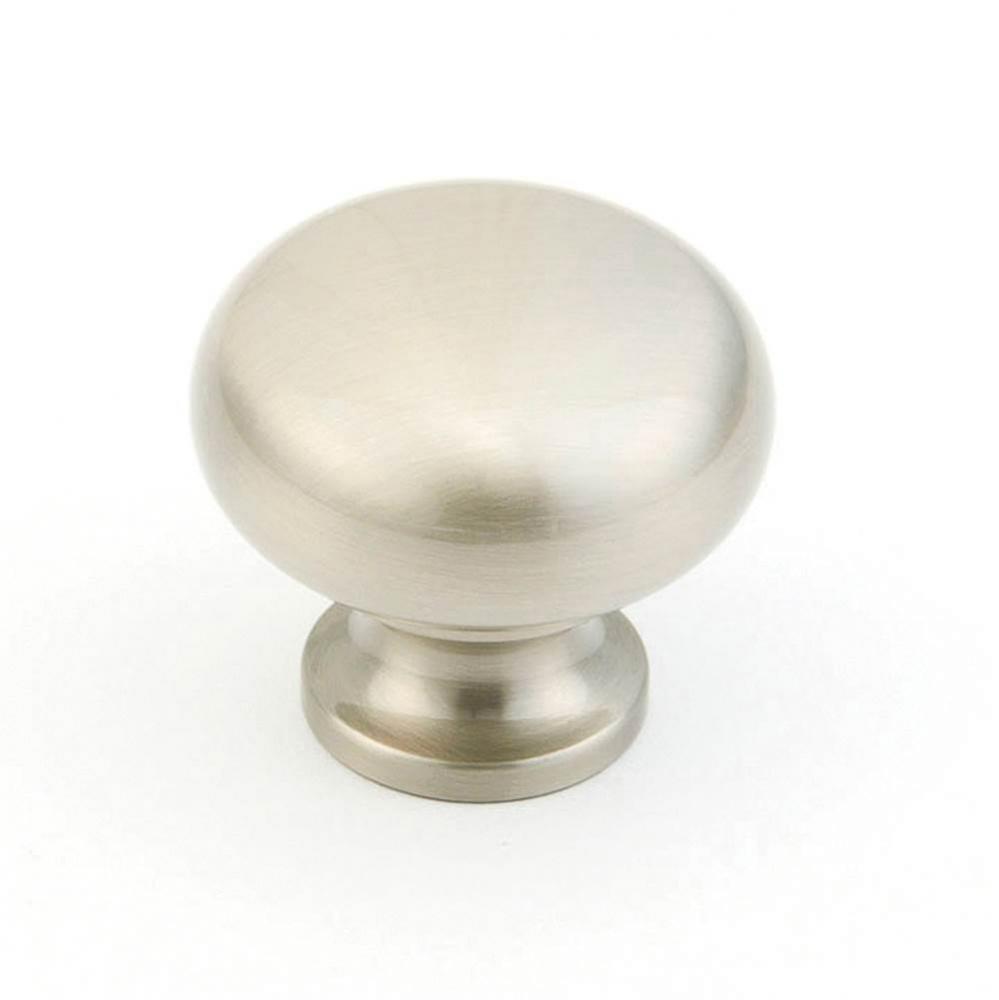 Knob, Satin Nickel, 1-1/4&apos;&apos; dia