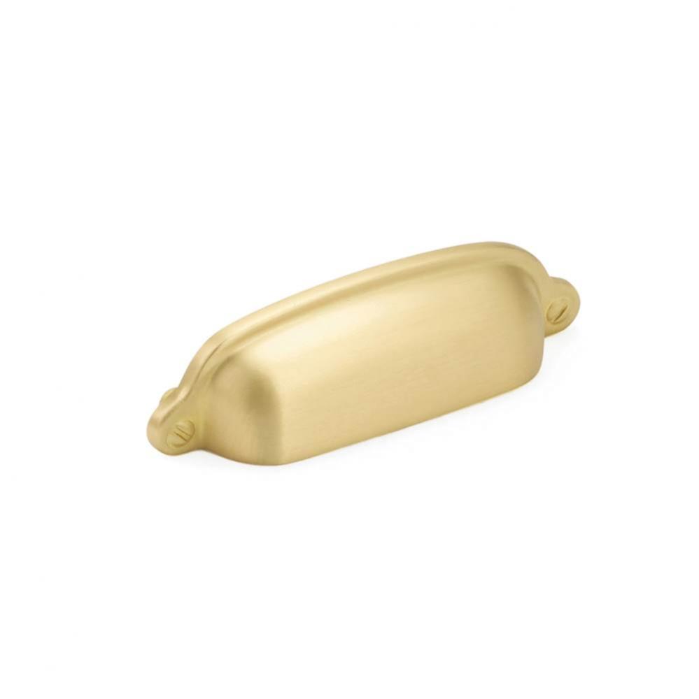 Cup Pull, Satin Brass, 3&apos;&apos; cc