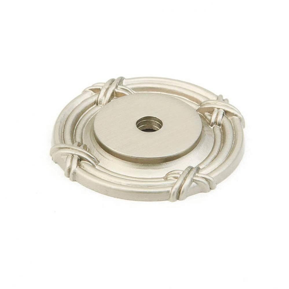 Backplate, Satin Nickel, 1-1/2&apos;&apos; dia