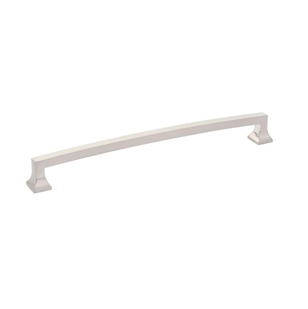 Concealed Surface, Appliance Pull, Arched, Brushed Nickel, 15&apos;&apos; cc