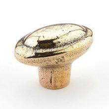 Schaub and Company 782-NB - Knob, Oval, Natural Bronze, 1-7/8'' dia