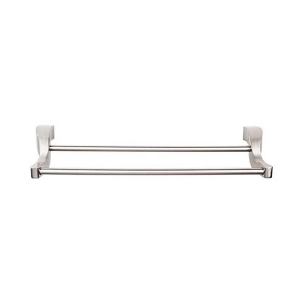 Aqua Bath Towel Bar 30 Inch Double Brushed Satin Nickel