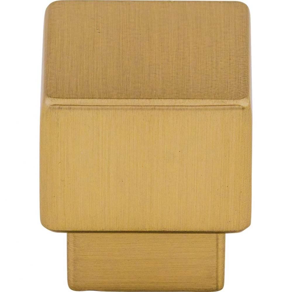 Tapered Square Knob 1 Inch Honey Bronze