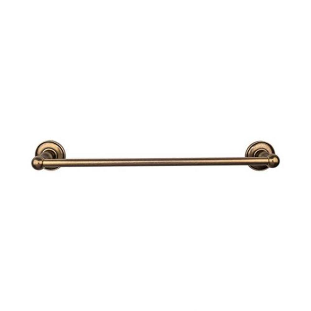 Edwardian Bath Towel Bar 30 Inch Single - Plain Bplate German Bronze