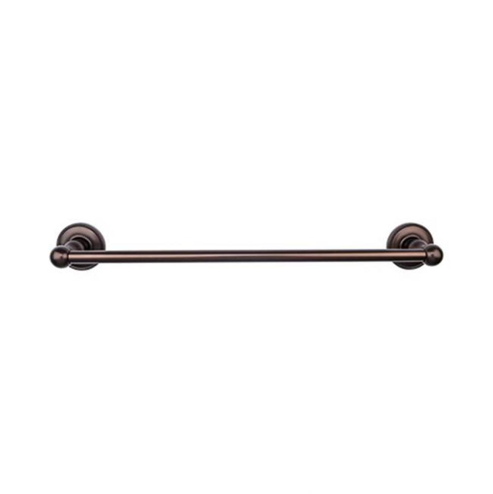 Edwardian Bath Towel Bar 30 In. Single - Beaded Bplate Oil Rubbed Bronze