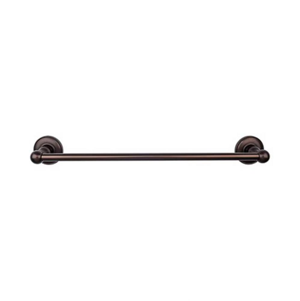 Edwardian Bath Towel Bar 30 Inch Single - Plain Bplate Oil Rubbed Bronze