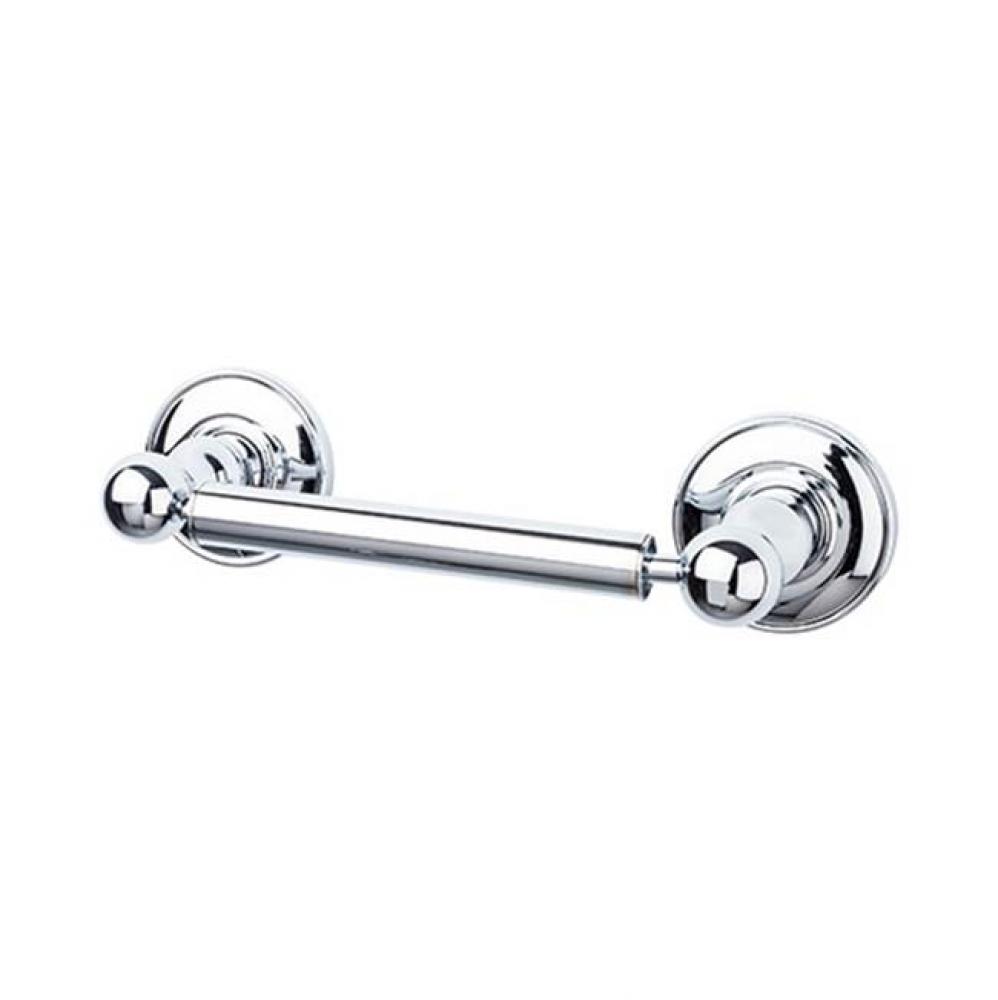 Edwardian Bath Tissue Holder Plain Backplate Polished Chrome