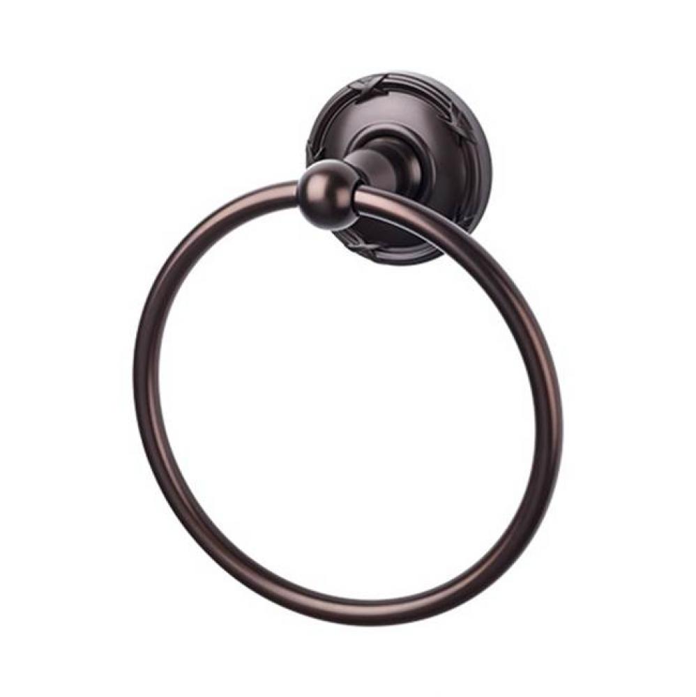 Edwardian Bath Ring Ribbon Backplate Oil Rubbed Bronze