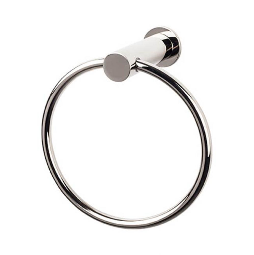 Hopewell Bath Ring  Polished Nickel