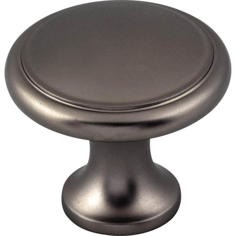 Ringed Knob 1 1/8 Inch Ash Gray