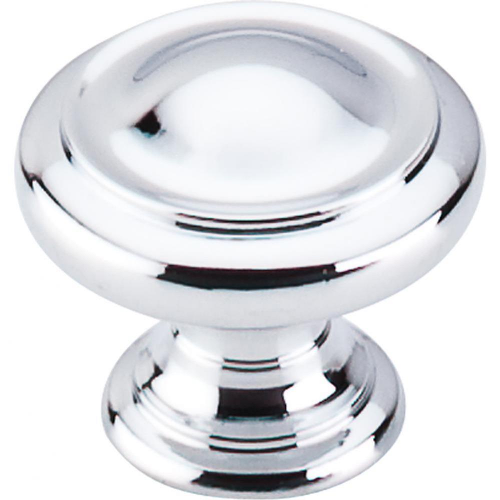 Dome Knob 1 1/8 Inch Polished Chrome