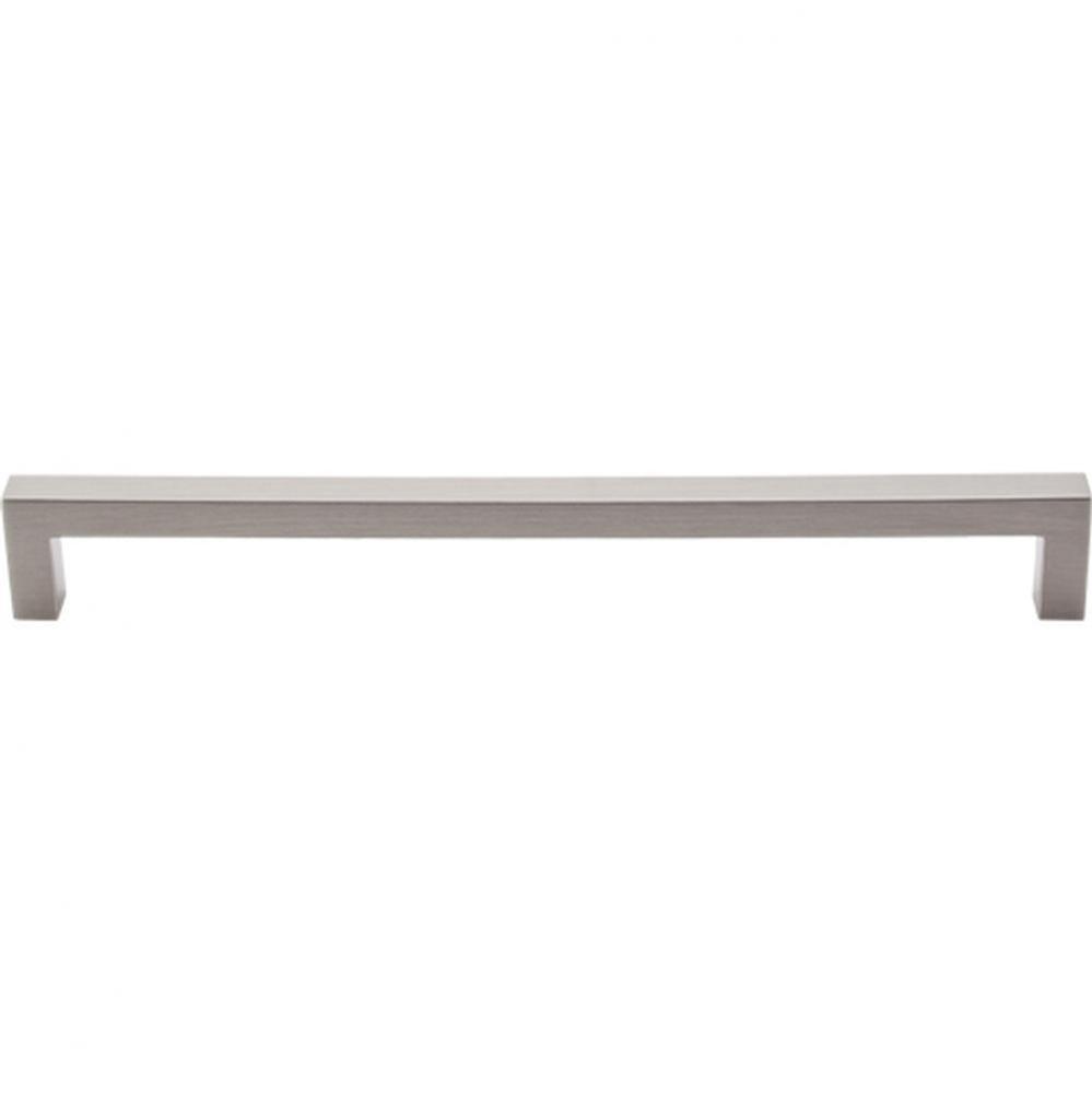 Square Bar Pull 8 13/16 Inch (c-c) Brushed Satin Nickel