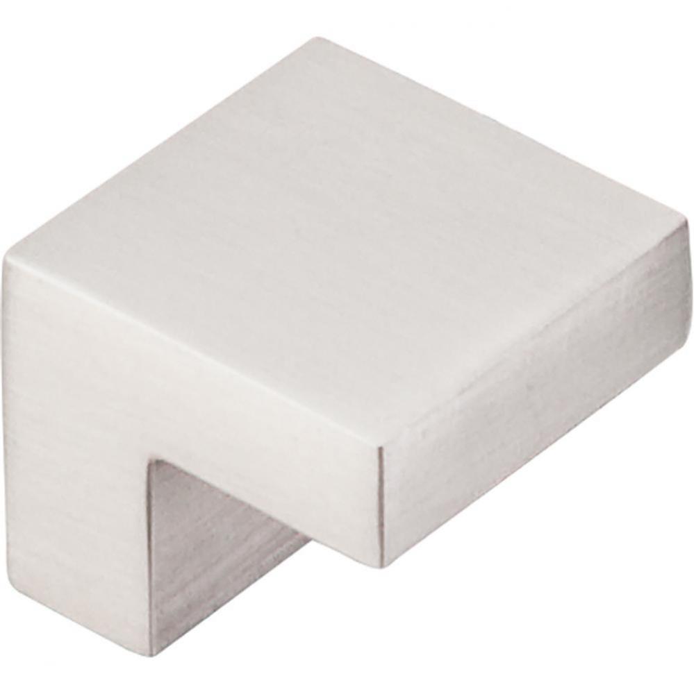 Square Knob 5/8 Inch (c-c) Brushed Satin Nickel