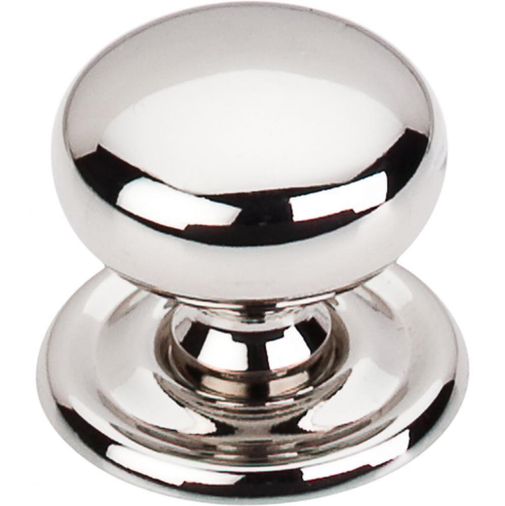 Victoria Knob 1 1/4 Inch w/Backplate Polished Nickel