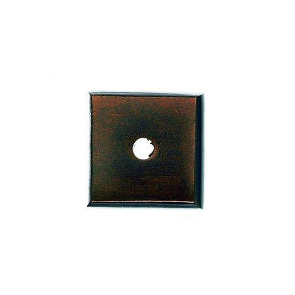 Aspen Square Backplate 1 1/4 Inch Mahogany Bronze