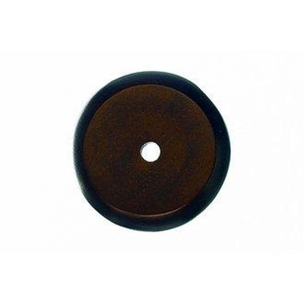 Aspen Round Backplate 1 1/4 Inch Mahogany Bronze